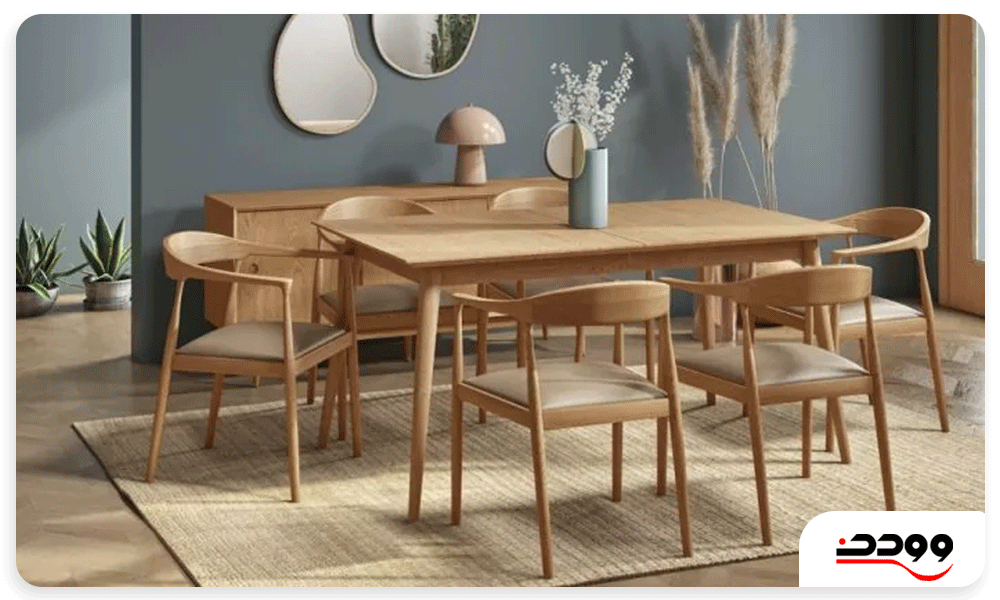 ویژگی های میز ناهارخوری فلزی و چوبی